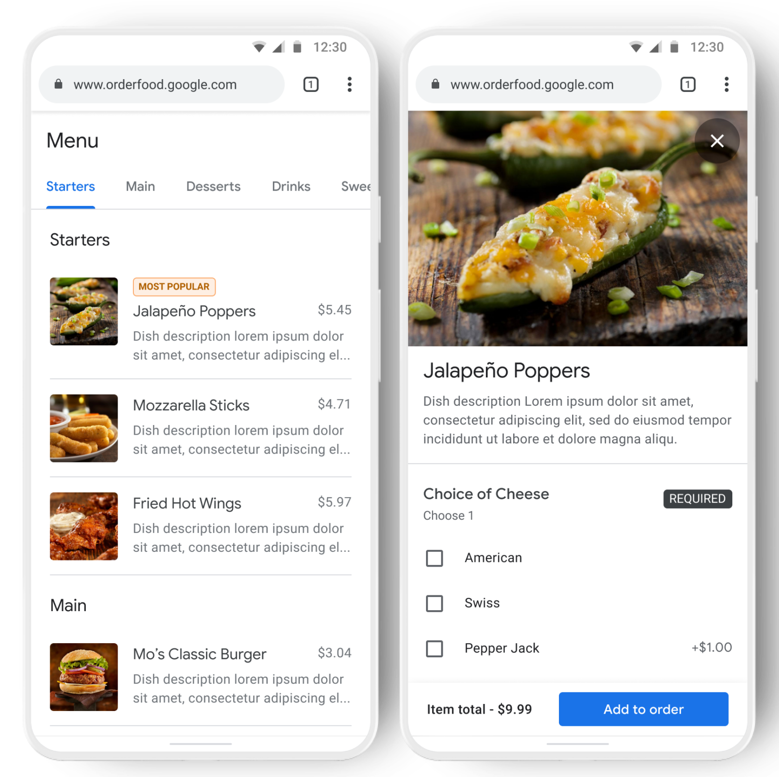 Google Food Ordering OrderYOYO